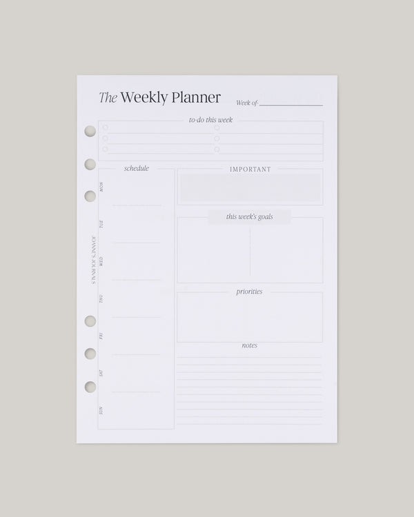 The Weekly Planner