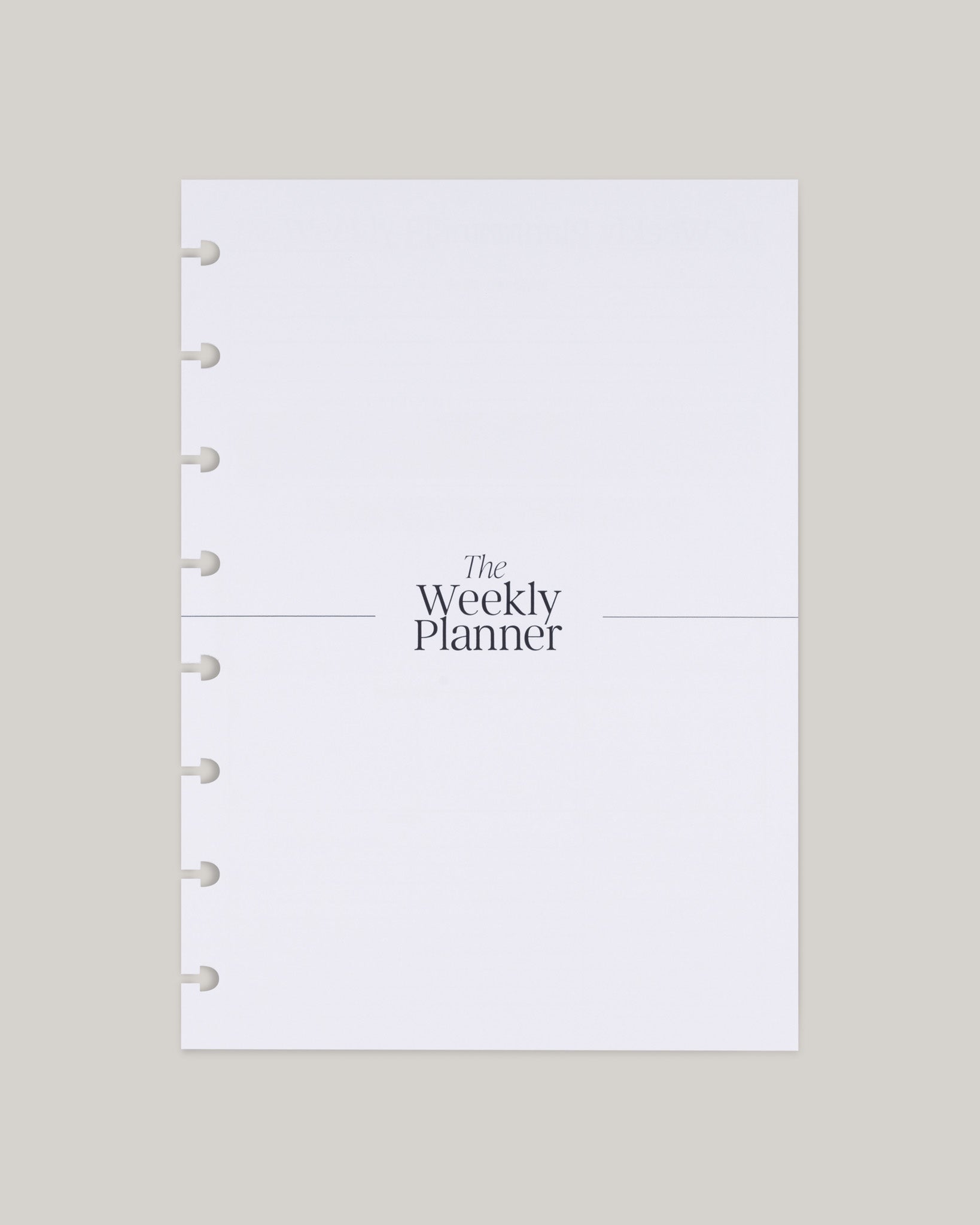 The Weekly Planner