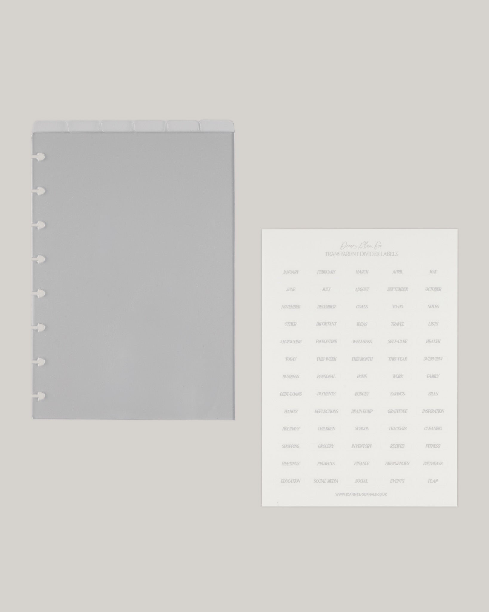 Crystal Clear Top Dividers | Disc-Bound