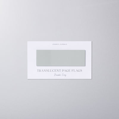 Transparent Page Flags - Smoke Grey