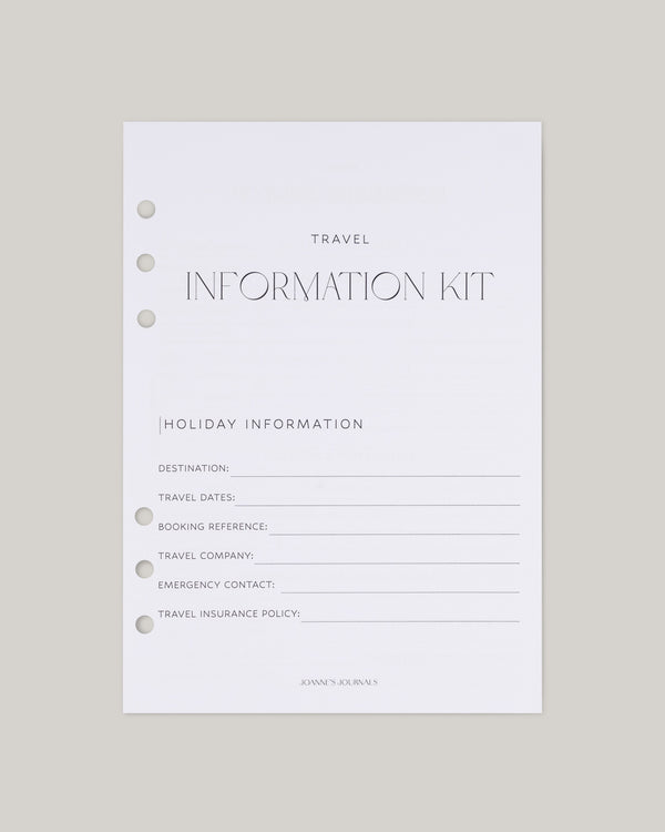 Travel Information Kit