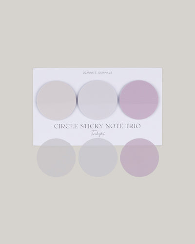 Circle Sticky Note Trio - Twilight