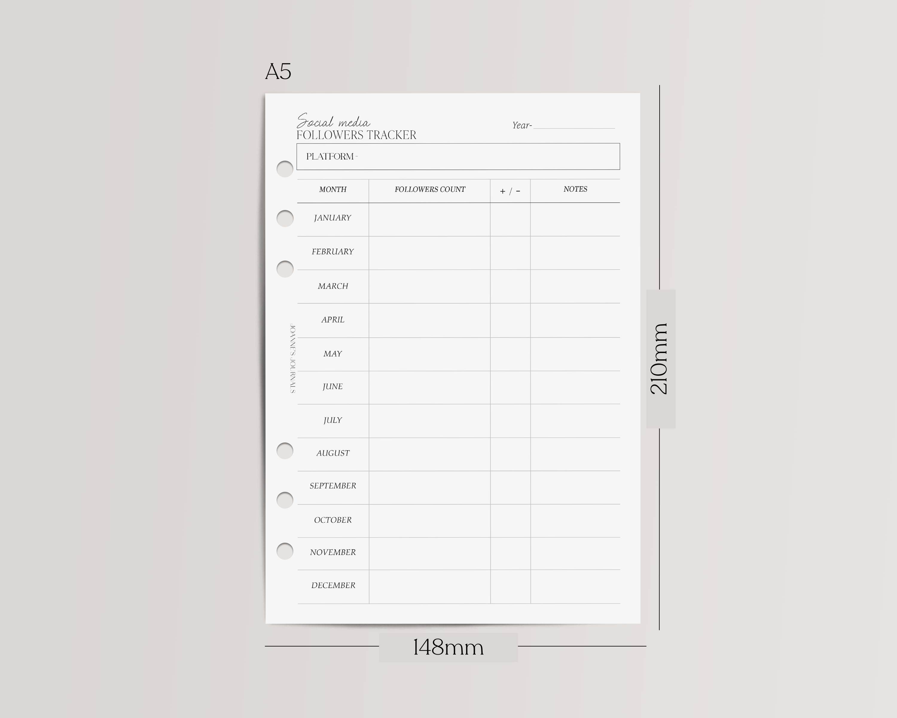 Social Media Followers Tracker