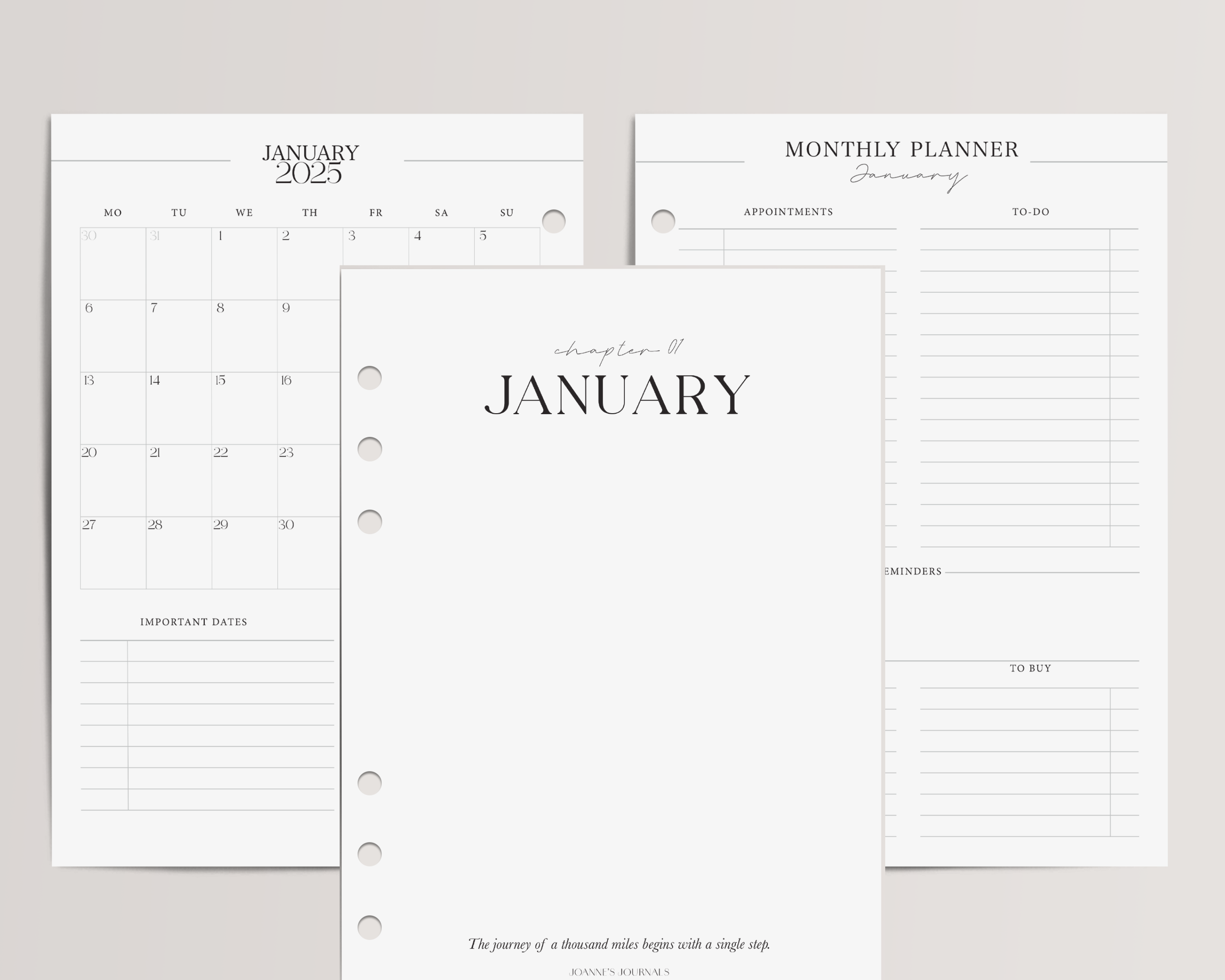 The Monthly Planner-2025